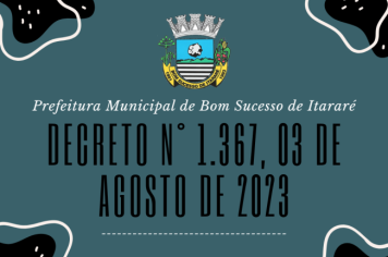 DECRETO N° 1.367, 03 DE AGOSTO DE 2023!