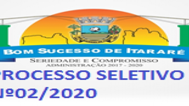 Processo Seletivo nº02/2020 - Edital inscrições deferidas