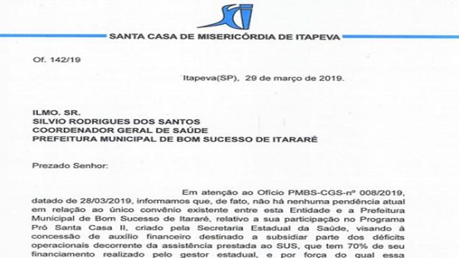 Aviso Santa Casa de Misericórdia de Itapema